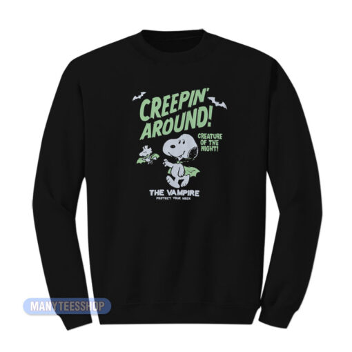 Creepin Around The Vampire Snoopy Sweatshirt