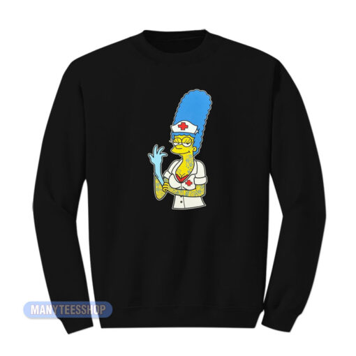 Blink 182 Mark Hoppus Marge Simpsons Nurse Sweatshirt