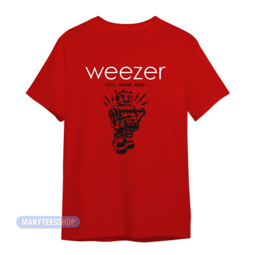 Weezer Still Making Noise Robot T-Shirt