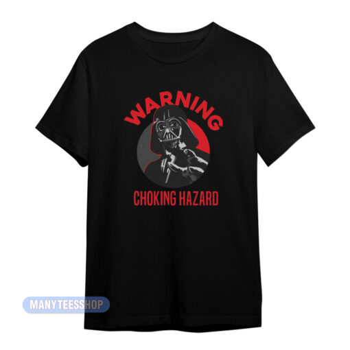 Warning Choking Hazard Star Wars Darth Vader T-Shirt